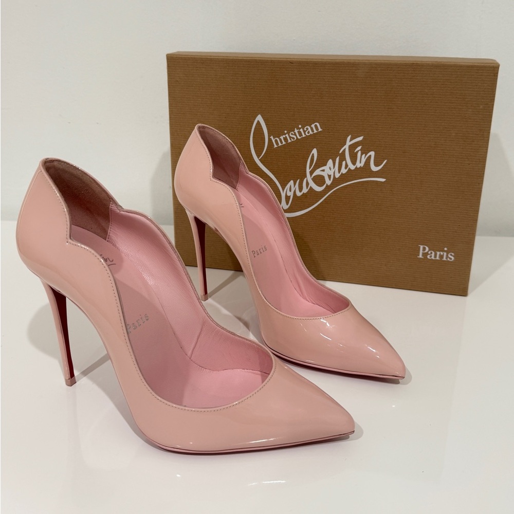 Christian Louboutin Pink Patent Leather Heels